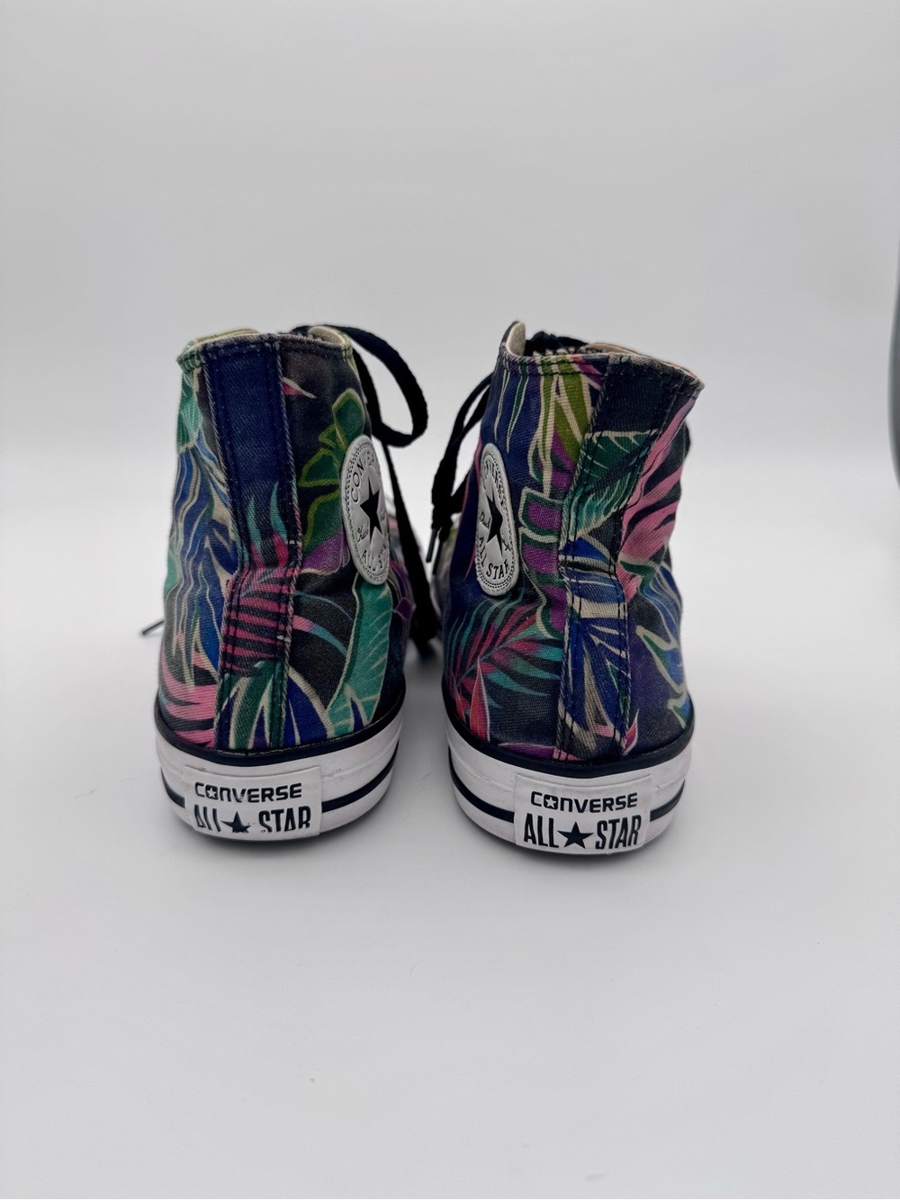 Converse Chuck Taylor High Top Tropical Floral Palm Sneakers Mens 8 Womens 10 - Picture 8 of 11